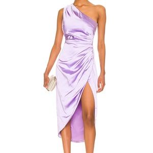 X REVOLVE CASSINI DRESS IN LILAC